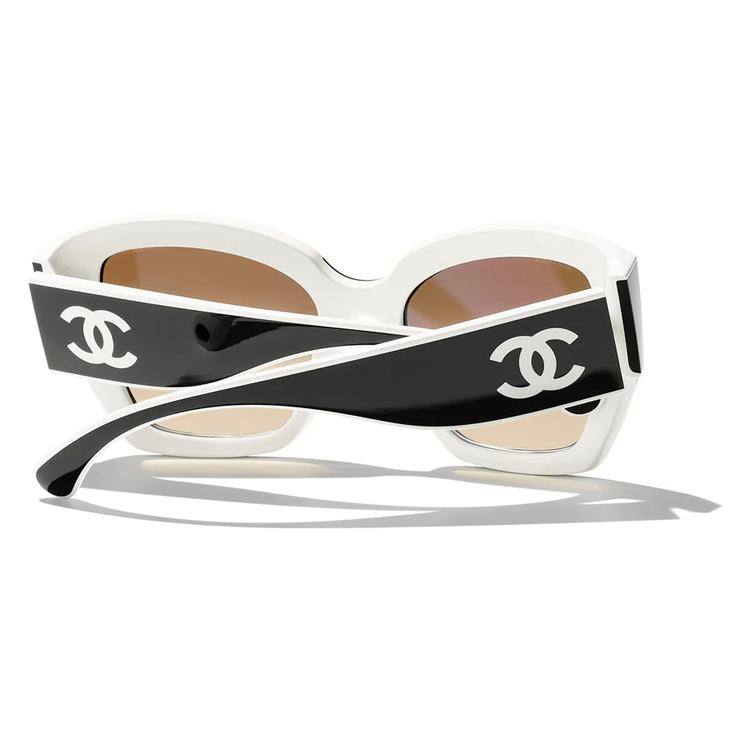 Purchase CHANEL Black Butterfly Sunglasses with Logo Nylon Fiber Unisex Style. CH6058-C1656