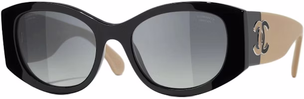 CHANEL Black Cat-Eye Sunglasses Unisex with Logo Detail Acetate Frame. A71618X02016S3418 CHANEL Black Cat-Eye Sunglasses Unisex with Logo Detail Acetate Frame. A71618X02016S3418