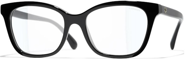 CHANEL Black Heart Detail Cat-Eye Optical Glasses Unisex Acetate Frame. 3463-S-A CHANEL Black Heart Detail Cat-Eye Optical Glasses Unisex Acetate Frame. 3463-S-A