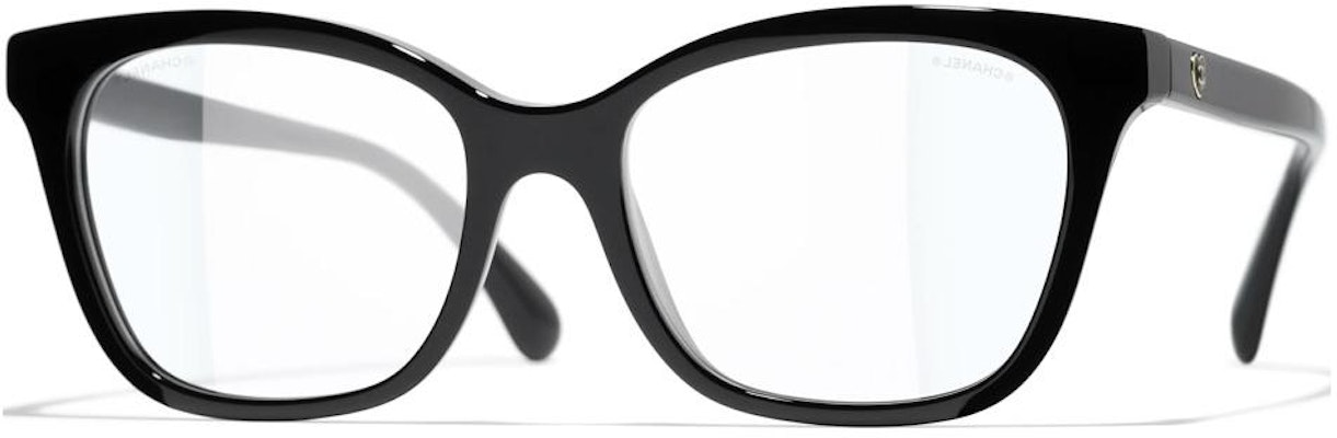 CHANEL Black Heart Detail Cat-Eye Optical Glasses Unisex Acetate Frame. 3463-S-A Order CHANEL Black Heart Detail Cat-Eye Optical Glasses Unisex Acetate Frame. 3463-S-A