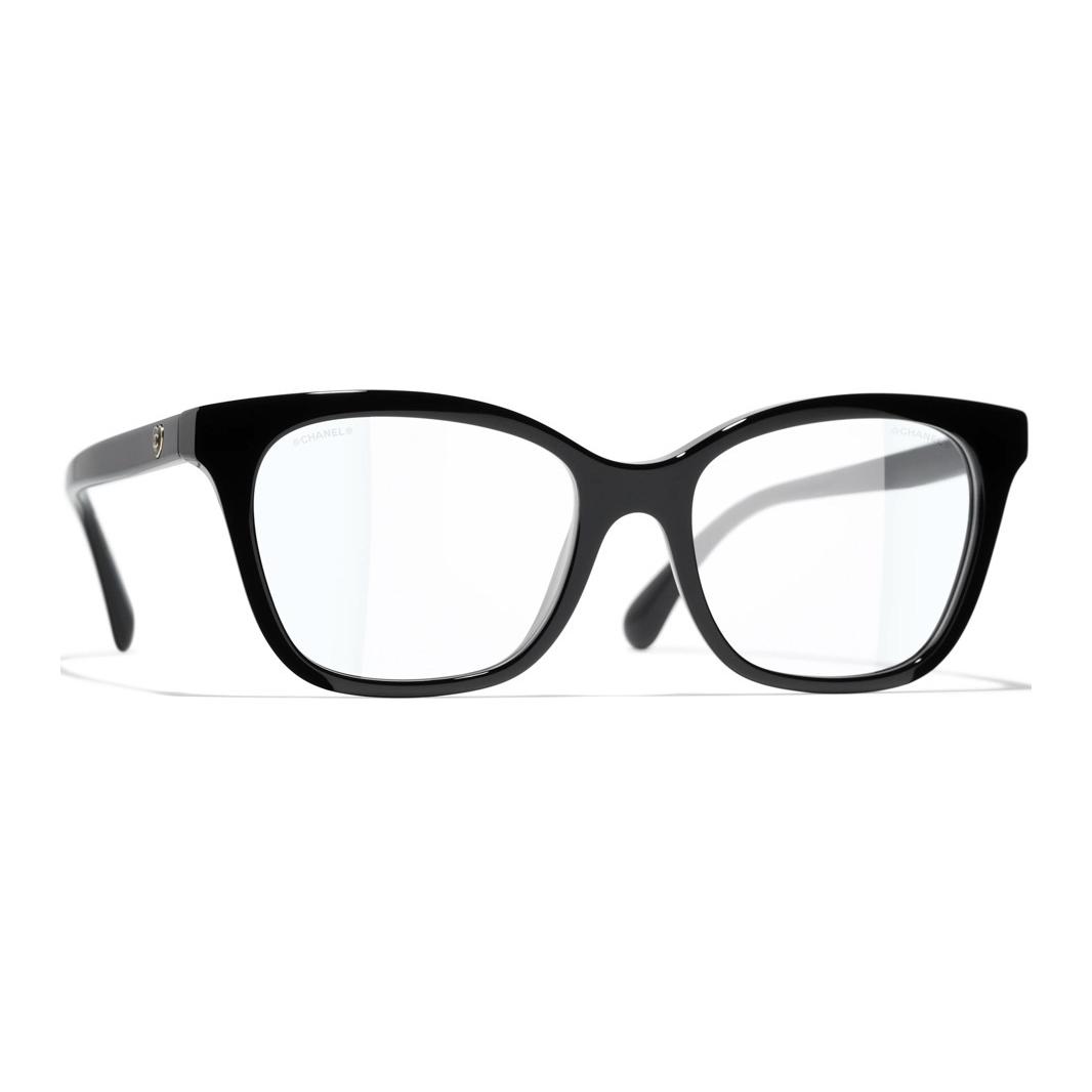 Lookbook CHANEL Black Heart Detail Cat-Eye Optical Glasses Unisex Acetate Frame. 3463-S-A