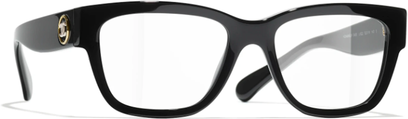 CHANEL Gafas Ópticas Irregulares Unisex Negras de Acetato con Logo en Patillas. CH3455-C622 Buy CHANEL Gafas Ópticas Irregulares Unisex Negras de Acetato con Logo en Patillas. CH3455-C622