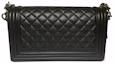 Order 香奈兒男孩包,菱格魚子醬銀色舊中號黑色款。