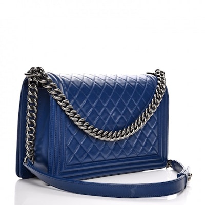 Chanel Boy Flap Diamond Quilted New Medium Dark Blue Order Chanel Boy Flap Diamond Quilted New Medium Dark Blue