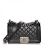 Buy 샤넬 보이 플랩 스몰 블랙 (quilted calfskin, ruthenium details implied)