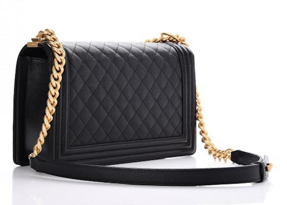 Chanel Boy Flap Quilted Diamond Caviar Medium Baru Hitam Order Chanel Boy Flap Quilted Diamond Caviar Medium Baru Hitam
