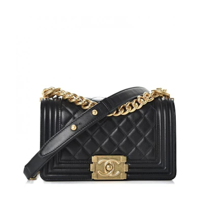Chanel Boy Flap Quilted Diamond Lambskin Small Black