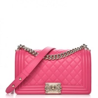 Chanel Boy Flap Quilted Diamond Medium Pink Chanel Boy Flap Quilted Diamond Medium Pink