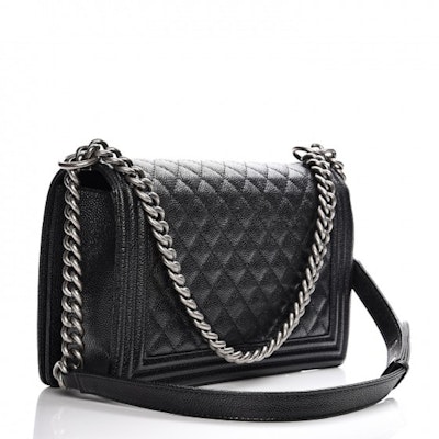 샤넬 보이 플랩 미듐 캐비어 블랙 (Chanel Boy Flap M 캐비어 블랙)
Order 샤넬 보이 플랩 미듐 캐비어 블랙 (Chanel Boy Flap M 캐비어 블랙)