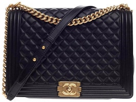 Chanel Boy Flap Quilted Large Black Chanel Boy Flap Quilted Large Black