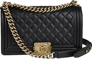 Chanel Boy Flap Quilted Medium Black Chanel Boy Flap Quilted Medium Black