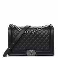 Chanel Boy Flap Quilted New Medium Black Chanel Boy Flap Quilted New Medium Black