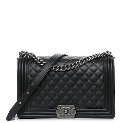 Chanel Boy Flap Quilted New Medium Black Buy Chanel Boy Flap Quilted New Medium Black