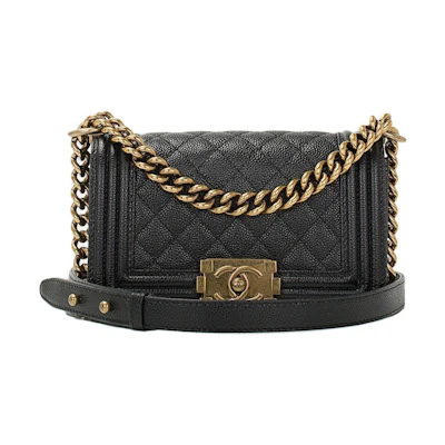 Chanel Boy Flap Quilted Small Black