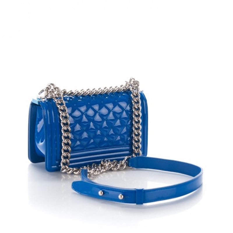 Chanel Boy Flap Quilted Small Bright Blue 圖 2
