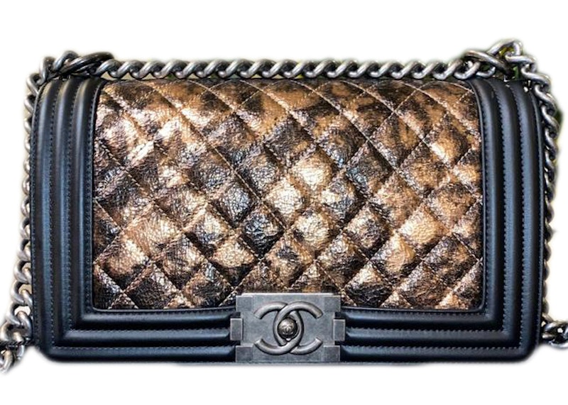 Chanel Boy Medium Quilted Goatskin 18K Copper