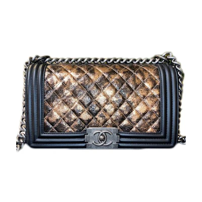 Chanel Boy Medium Quilted Goatskin 18K Copper