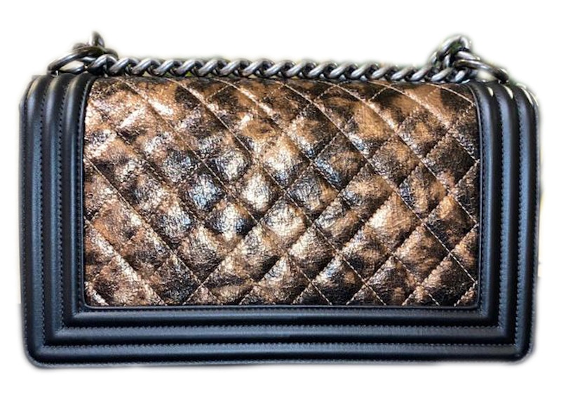 Order 香奈兒Boy中號絎縫山羊皮18K銅配件