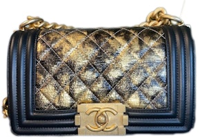 Chanel Boy Small Quilted Goatskin 18K Gold Chanel Boy Small Quilted Goatskin 18K Gold