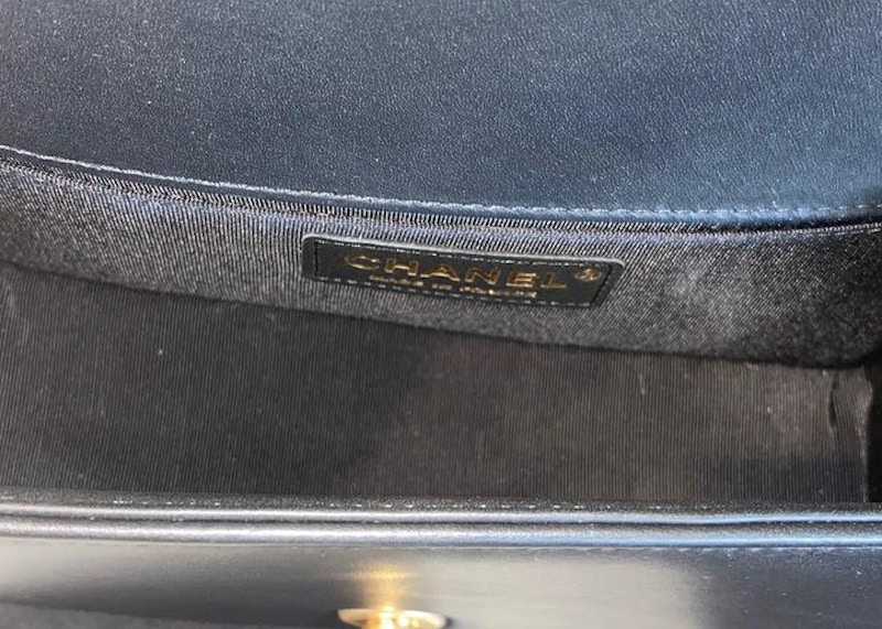 Lookbook 香奈兒Boy小型絎縫山羊皮18K金包包