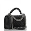 Order Chanel Boy Asa Superior Acolchado Cadena Mediana Negra