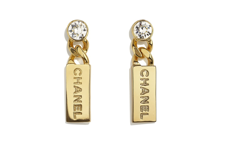 CHANEL Brass and Crystal Earrings AB5715-B04928-NB232 圖 2