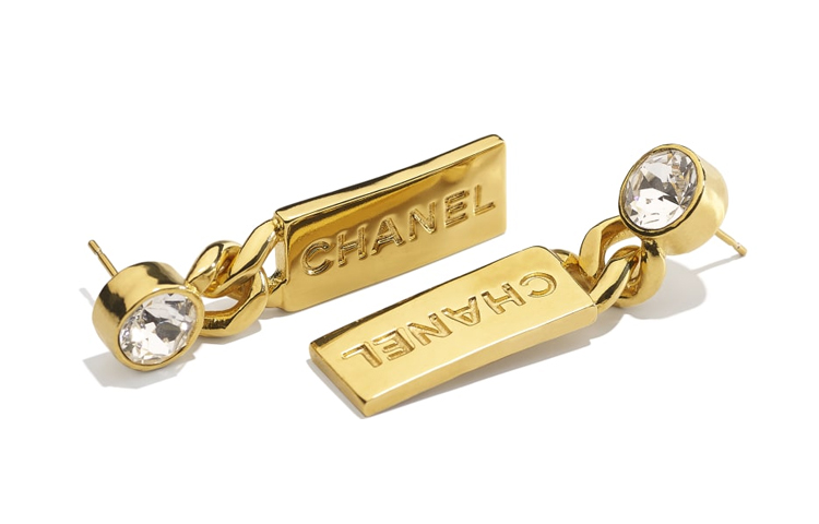 CHANEL Brass and Crystal Earrings AB5715-B04928-NB232 圖 3