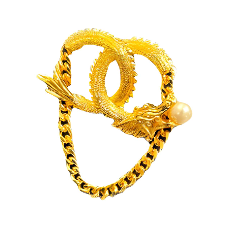 CHANEL Brooch Gold - Unisex Couple Design Accessory. CHA-240218-2009