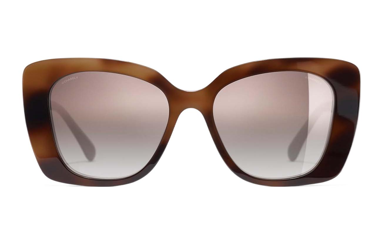 CHANEL Butterfly Acetate Casual Simple Sunglasses Brown. CH5422B1661B8