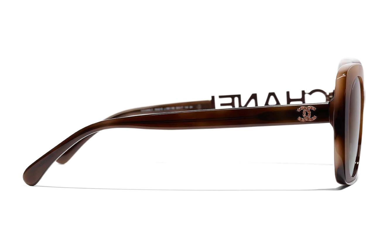 CHANEL Butterfly Acetate Casual Simple Sunglasses Brown. CH5422B1661B8 圖 4