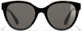 Order Gafas de Sol Negras CHANEL Butterfly Unisex con Detalle de Logo CH5414A-C534/3