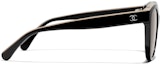Purchase Gafas de Sol Negras CHANEL Butterfly Unisex con Detalle de Logo CH5414A-C534/3