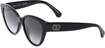 CHANEL Butterfly Sunglasses Black UV Protection Unisex Logo Design ch5477-1403/S6 CHANEL Butterfly Sunglasses Black UV Protection Unisex Logo Design ch5477-1403/S6