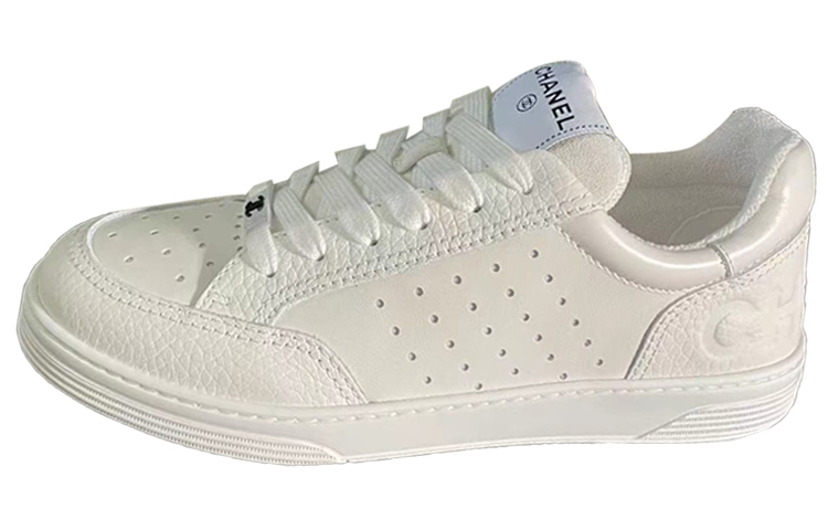 Chanel Calfskin Low Top 'White Fashion'