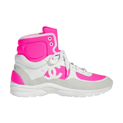 Chanel Calfskin Sneaker High 'Fluo Pink'