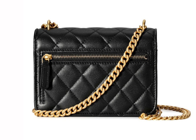 Order 香奈儿金色双C标志小黑色山茶花扣链WOC (AP3319-B10702-94305)