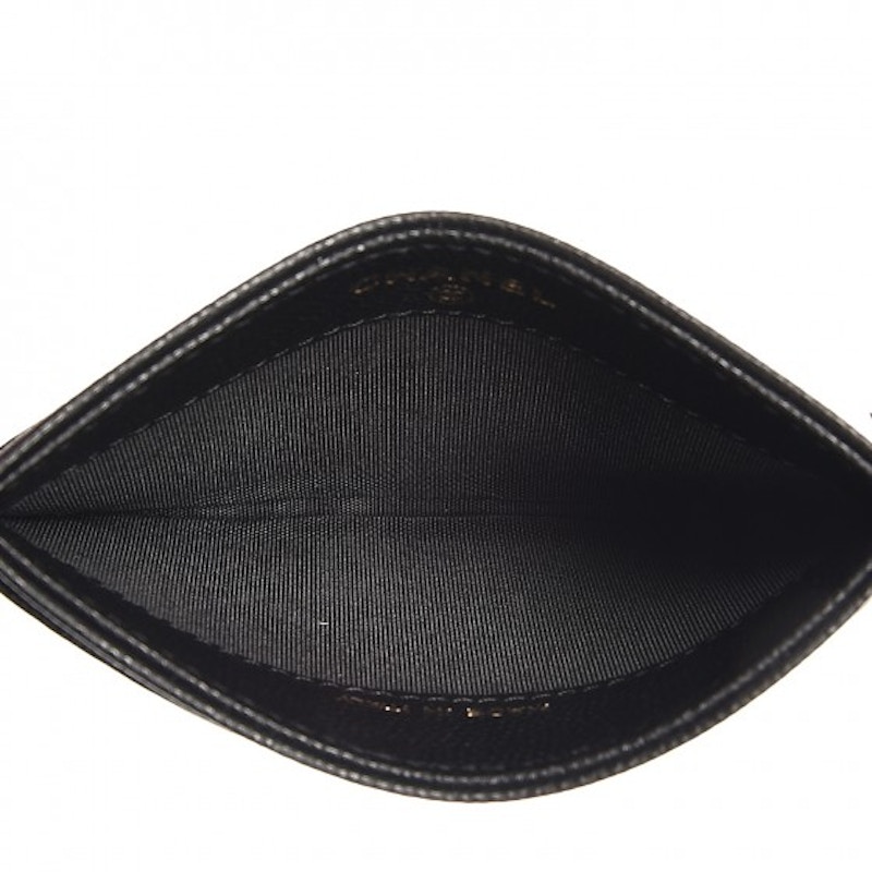 Lookbook Chanel Pemegang Kartu Timbul Camellia Hitam