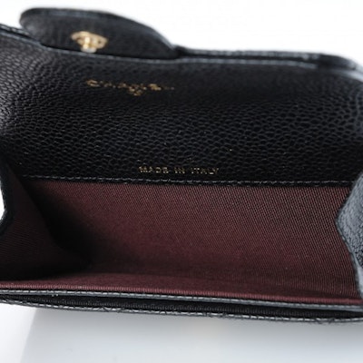 Chanel Card Holder Quilted Diamond Black/Burgundy Lookbook Chanel Card Holder Quilted Diamond Black/Burgundy