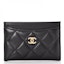 Buy Chanel Pemegang Kad Kulit Anak Kambing Berlian Quilted Hitam