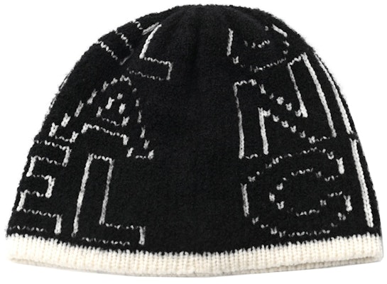 Chanel Cashmere Wool Silk Logo Beanie Hat Black/White Order Chanel Cashmere Wool Silk Logo Beanie Hat Black/White