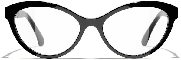 CHANEL Cat-Eye Optical Glasses Black Unisex Fashion Frame CH3428QC888 CHANEL Cat-Eye Optical Glasses Black Unisex Fashion Frame CH3428QC888