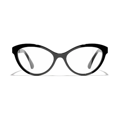 CHANEL Cat-Eye Optical Glasses Black Unisex Fashion Frame CH3428QC888