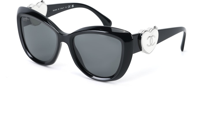 Kacamata CHANEL Cat-Eye Unisex Hitam Frame Asetat dengan Logo Detail CH5517-C501 Buy Kacamata CHANEL Cat-Eye Unisex Hitam Frame Asetat dengan Logo Detail CH5517-C501