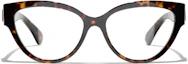 Order CHANEL 貓眼光學眼鏡 棕色 金標圖案 鏡框 男女適用 CH3436-C714