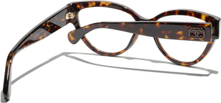CHANEL 貓眼光學眼鏡 棕色 金標圖案 鏡框 男女適用 CH3436-C714 Purchase CHANEL 貓眼光學眼鏡 棕色 金標圖案 鏡框 男女適用 CH3436-C714