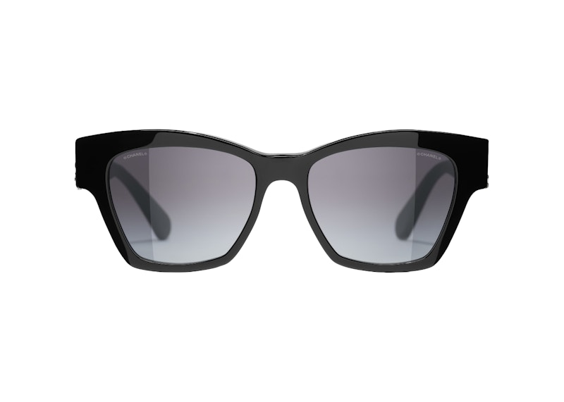 Order Kacamata Cat Eye Chanel Hitam/Abu (5456QB C501/S6)