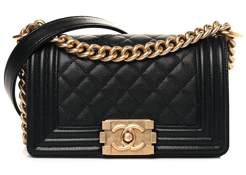 Chanel Caviar Quilted Boy Flap Small Black