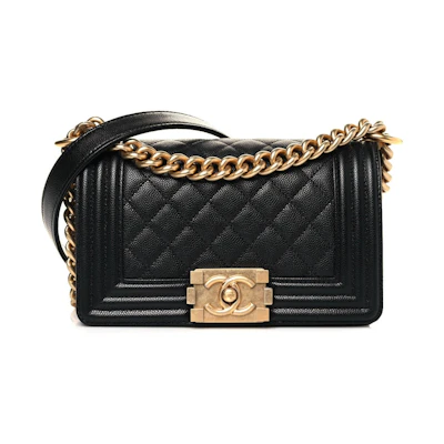 Chanel Caviar Quilted Boy Flap Small Black
