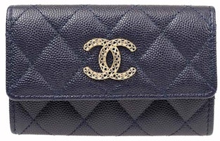 Chanel CC Card Holder Navy Blue (AP3187) Chanel CC Card Holder Navy Blue (AP3187)