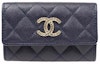 Buy 샤넬 CC 카드 홀더 네이비 블루 (AP3187)